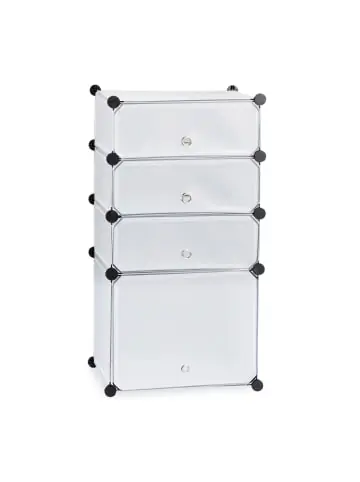 relaxdays Schuhregal in Transparent - (B)49 x (H)91 x (T)36,5 cm günstig kaufen | limango Saisonangebot