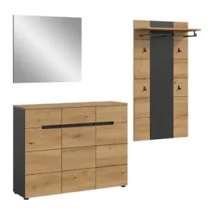 Sonderaktion ebuy24 Garderobenmöbel Canu Eiche 215 x 37 cm günstig kaufen | limango