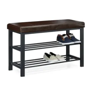 relaxdays Schuhbank in Braun - (B)81 x (H)49 x (T)31 cm günstig kaufen | limango Markenware