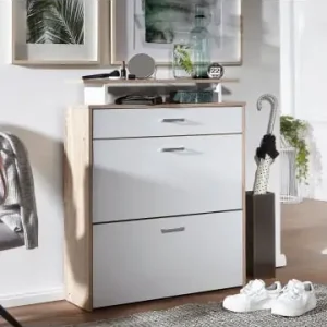Highlight KADIMA DESIGN Schuhkipper Holz 80x95x24 cm Modern Eiche, Design Schuhregal günstig kaufen | limango