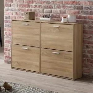 KADIMA DESIGN Schuhschrank WL5.828 Modern 120 x 81 x 24 cm Holz Schuhregal 4 in Sonoma günstig kaufen | limango Sichere Zahlung