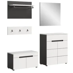 Solange Der Vorrat Reicht ebuy24 Garderobenmöbel Canu Weiß 175 x 37 cm günstig kaufen | limango