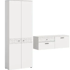 Neuheit ebuy24 Garderobenmöbel Prisma Weiß 195 x 34 cm günstig kaufen | limango