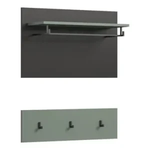 ebuy24 Wandgarderobe Canu Staubgrün 73 x 27 cm günstig kaufen | limango Zertifiziert
