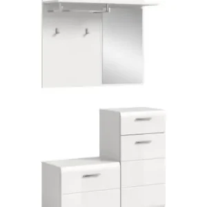 Markenprodukt ebuy24 Garderobenmöbel Ice Weiß 98 x 35 cm günstig kaufen | limango