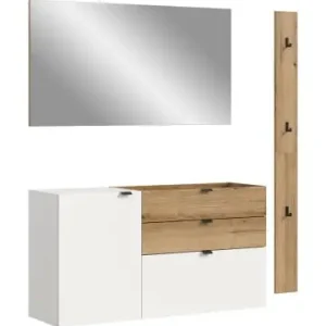 Geprüft ebuy24 Garderobenmöbel Naro Weiß 158 x 37 cm günstig kaufen | limango