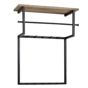 FineBuy Wandgarderobe in Schwarz / Mango / 60x26x76 günstig kaufen | limango Markenware