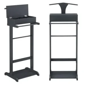 en.casa Herrendiener in Grau (L)43.5cm (B)34.5cm (H)110cm günstig kaufen | limango Versand Am Gleichen Tag