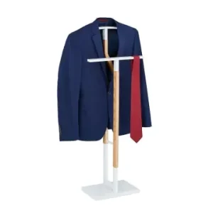 relaxdays Herrendiener in Weiß/ Natur - (B)47 x (H)106,5 x (T)20 cm günstig kaufen | limango Begrenztes Angebot