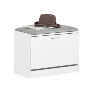 Heißes Angebot SoBuy Schuhbank in Hellgrau - (B)60 x (H)46 x (T)30cm günstig kaufen | limango