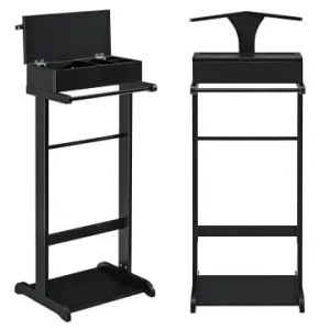 en.casa Herrendiener in Schwarz (L)43.5cm (B)34.5cm (H)110cm günstig kaufen | limango Sonderaktion