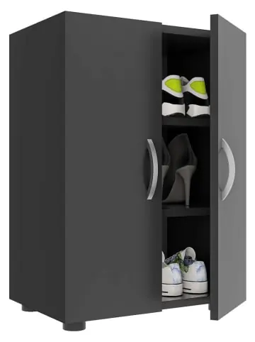 ebuy24 Schuhschrank Ulas 4 Anthrazit 49 x 34 cm günstig kaufen | limango Top-Preis