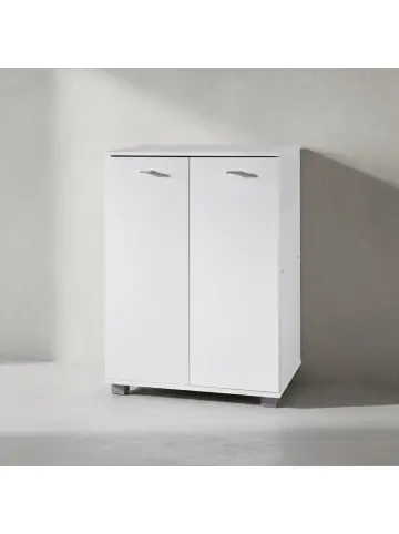 Meistverkauft KADIMA DESIGN Schuhschrank-Kommode, bis 12 Paar Schuhe, 2 Türen, 3 Einlegeböden in Weiß günstig kaufen | limango