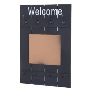 MCW Wandgarderobe C89 mit Pinnwand im Shabby-Look, Dunkelgrau, shabby günstig kaufen | limango Neuheit