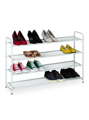 relaxdays Schuhregal in Weiß - (B)100 x (H)65 x (T)25,5 cm günstig kaufen | limango Expressversand