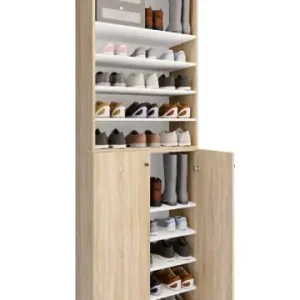 Echt VCMXL Holz Großer Schuhschrank Schuhkommode Lona 10 in Sonoma-Eiche günstig kaufen | limango