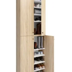 Jetzt Bestellen VCMXL Holz Großer Schuhschrank Schuhkommode Lona 10 in Sonoma-Eiche günstig kaufen | limango