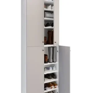 VCMXL Holz Großer Schuhschrank Schuhkommode Lona 10 in Weiß / Grau günstig kaufen | limango Bestpreis