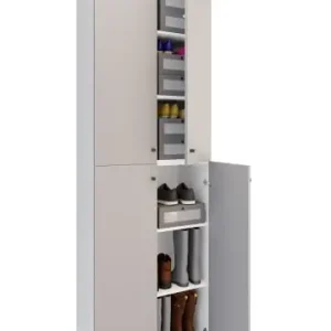 VCMXL Holz Großer Schuhschrank Schuhkommode Lona 6 in Weiß / Grau günstig kaufen | limango Mega-Angebot