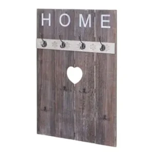 Markenware MCW Wandgarderobe C89 Home im Shabby-Look mit 8 Haken, Braun, shabby günstig kaufen | limango