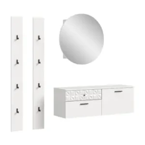 ebuy24 Garderobenmöbel Prisma Weiß 172 x 34 cm günstig kaufen | limango Heißes Angebot