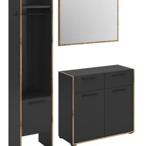 ebuy24 Garderobenmöbel Bueno Schwarzgrau 152 x 37 cm günstig kaufen | limango Sichere Zahlung