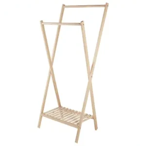 Beliani Kleiderständer DENVER in Braun - (W) 64 x (H) 155 x (L) 47 cm günstig kaufen | limango Neuheit