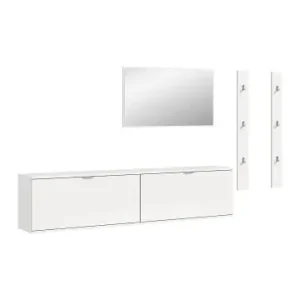 ebuy24 Garderobenmöbelset ProjektX (4-teilig) Weiß 237 x 32 cm günstig kaufen | limango Preisreduziert