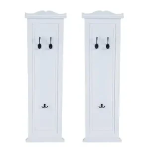 Nur Für Kurze Zeit MCW 2er-Set Wandgarderobe, Weiß lackiert günstig kaufen | limango
