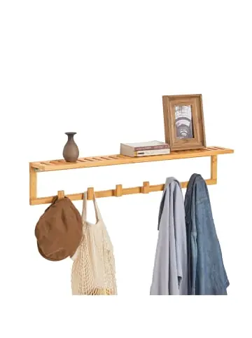 SoBuy Flurgarderobe in Natur - (B)90 x (H)16.5 x (T)12.5cm günstig kaufen | limango Kostenloser Versand