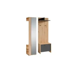 byLiving Garderoben-Set BEN in Artisan Eiche (Eiche-Optik) - 3-teilig günstig kaufen | limango Versand Am Gleichen Tag