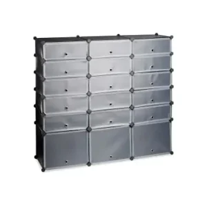 relaxdays Schuhregal in Schwarz - (B)140 x (H)125 x (T)36 cm günstig kaufen | limango Meistverkauft