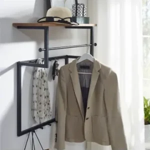 Neue Kollektion KADIMA DESIGN Wandgarderobe | Mango Massiv, 60x76x26cm, Kleiderstange günstig kaufen | limango