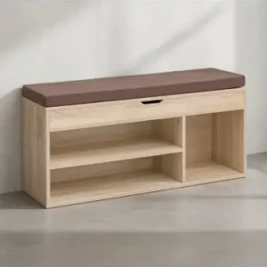 Kostenfreie Lieferung KADIMA DESIGN Sitzbank Storage | Komfort-Sitz, Braun, Funktional in Beige günstig kaufen | limango