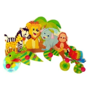 Hess HolzspielzeugGarderobe "Dschungeltiere" in Bunt günstig kaufen | limango Letzte Chance