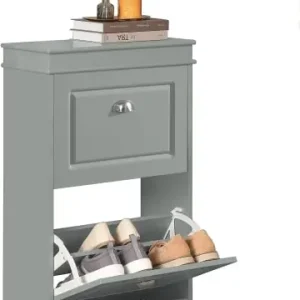 SoBuy Schuhkipper in Hellgrau - (B)54 x (H)83 x (T)24cm günstig kaufen | limango Direkt Vom Hersteller