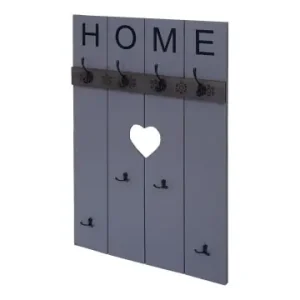Online Kaufen MCW Wandgarderobe C89 Home im Shabby-Look mit 8 Haken, Grau-blau günstig kaufen | limango