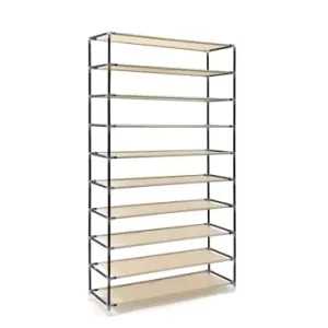 Jetzt Kaufen relaxdays Schuhschrank Valentin in Beige - (B)88 x (H)161 x (T)30 cm günstig kaufen | limango