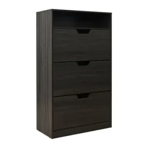 Expressversand relaxdays Schuhschrank in Grau - (B)60 x (H)140 x (T)24 cm günstig kaufen | limango