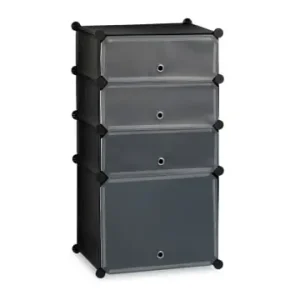 relaxdays Schuhregal in Schwarz - (B)49 x (H)91 x (T)36,5 cm günstig kaufen | limango Günstig