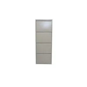 möbel-direkt Metallschuhschrank (4Klappen) Madrid in grau günstig kaufen | limango Direktkauf