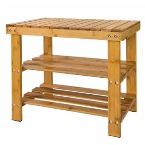 SoBuy Schuhbank in Natur - (B)50 x (H)45 x (T)29 cm günstig kaufen | limango Neue Kollektion