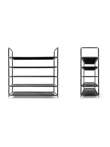 relaxdays 3x Schuhregal in Schwarz - (B)87 x (H)90,5 x (T)29,5 cm günstig kaufen | limango Sonderangebot