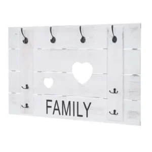 Top-Seller MCW Wandgarderobe C89 Family im Shabby-Look mit 8 Haken, Weiß, shabby günstig kaufen | limango
