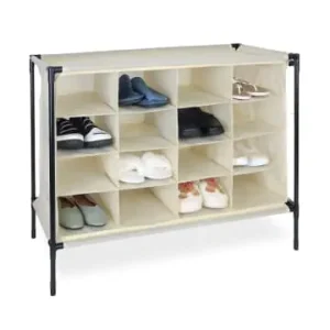 relaxdays Camping-Schuhregal in Beige - (B)84 x (H)65 x (T)36 cm günstig kaufen | limango Kracherpreis