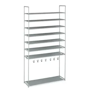 relaxdays Schuhregal in Grau - (B)99 x (H)153 x (T)30 cm günstig kaufen | limango Abverkauf