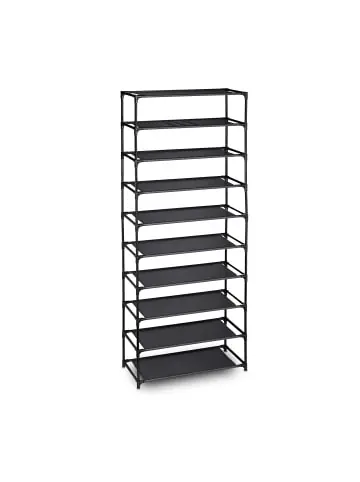relaxdays Schuhregal in Schwarz - (B)62 x (H)150 x (T)28 cm günstig kaufen | limango Ausverkauf