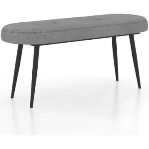 COSTWAY Polsterbank mit Kissen 113 x 40 x 48 cm in Grau günstig kaufen | limango Sichere Zahlung