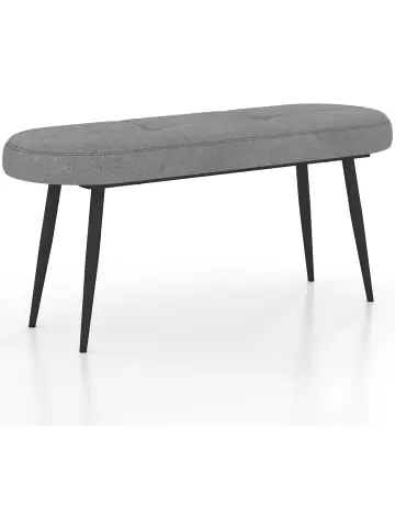 COSTWAY Polsterbank mit Kissen 113 x 40 x 48 cm in Grau günstig kaufen | limango Sichere Zahlung