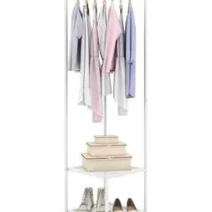 COSTWAY Eck-Garderobenständer Metall in Weiß günstig kaufen | limango Ausverkauf